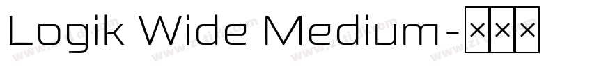 Logik Wide Medium字体转换